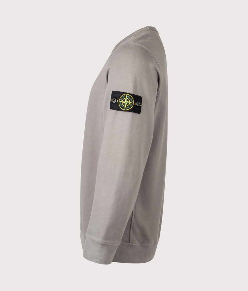 Stone Island Mens Brushed Organic Cotton Sweatshirt